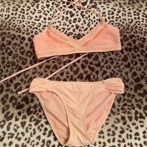 Light Pink Crochet Bikini